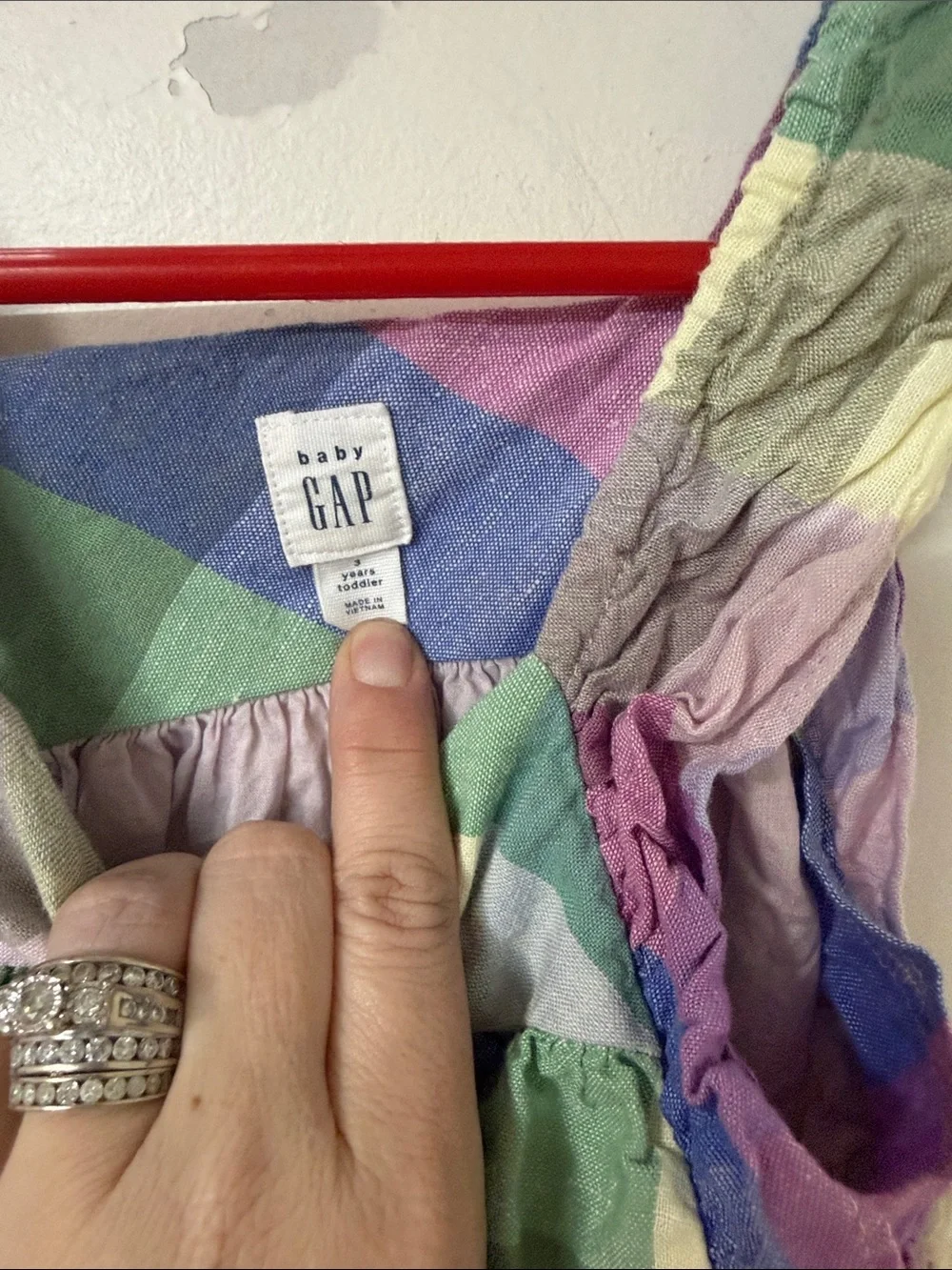 GAP Multicolor Plaid Sundress - Green, Blue, Purple, Yellow